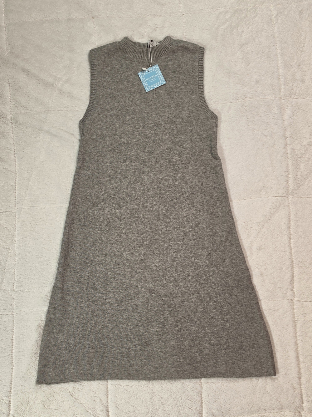 Hayden Gray Sleeveless Knit Midi Dress(100PC-97)